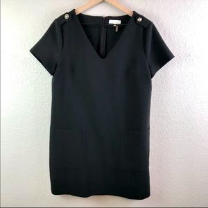1.State V-Neck Pocket Front Tunic Dress